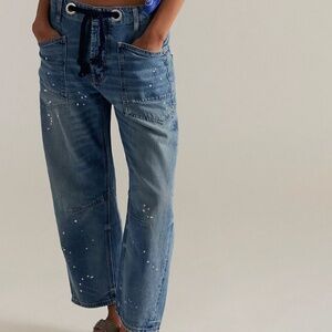 We The Free Blue Denim Pants